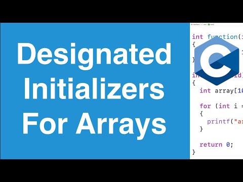 Designated Initializers For Arrays | C Programming Tutorial