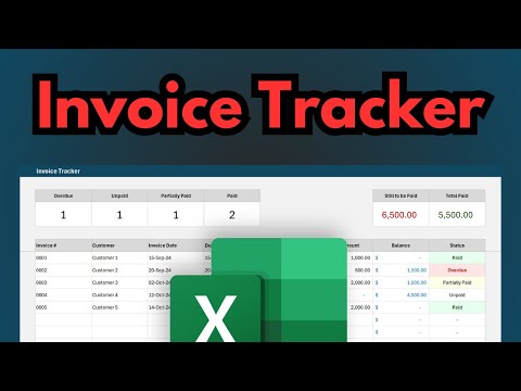 How to Make an Invoice Tracker in Excel