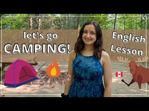 Learn English - CAMPING 🏕🐻 || English Lesson in the Forest || Nature Vocabulary, Expressions