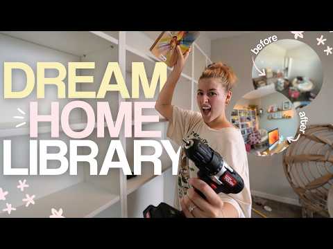 Building and Organizing my DREAM Home Library & Office!! 🛠️📚⭐️