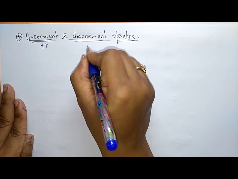Operators in c | Increment & Decrement | Bitwise  | Part-1/2 | C Programming | Lec-17
