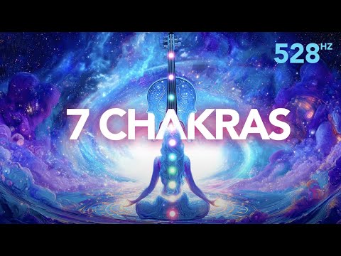 528 Hz 7 Chakra Healing, Balance Chakras While Sleeping, Remove Negative Energy