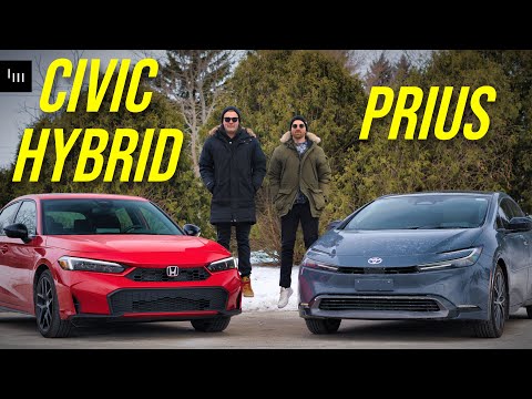 HONDA CIVIC HYBRID vs TOYOTA PRIUS - Efficiency Elevated