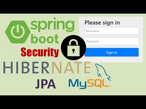 Spring Boot Security Authentication with Hibernate JPA and MySQL