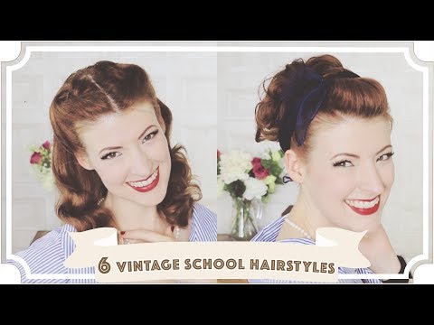 6 Easy Vintage 1950s Back To School Hairstyles [CC]
