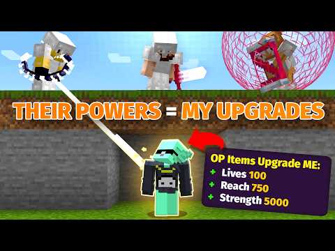 Minecraft Manhunt But Hunters OP Items Upgrade MY EVERYTHING!