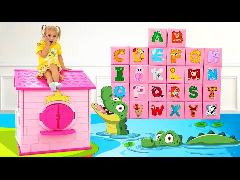 Alice aprende o alfabeto com animais