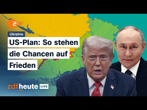 Trump setzt Frist: Ukraine soll 28-Punkte-Plan akzeptieren | Friedensforscherin bei ZDFheute live