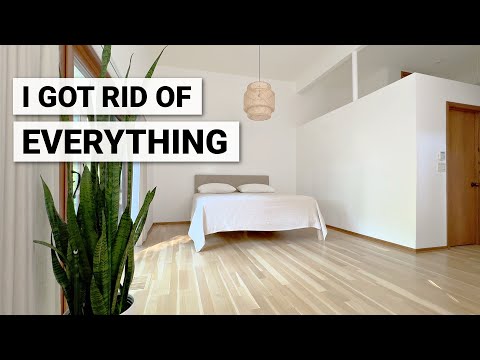 EXTREME minimalist bedroom makeover + tour | BEFORE & AFTER