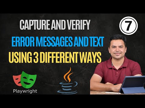 How To Verify Text In Playwright | Error Messages In Playwright | Playwright Java Tutorial
