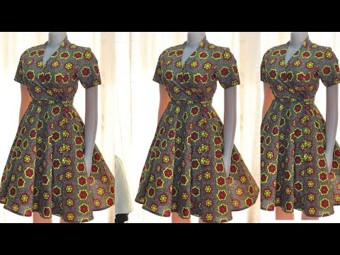 How to cut and sew a wrap dress/overlap gown/beginner’s friendly