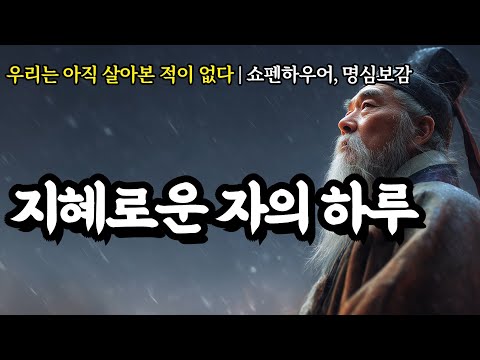 우리는 아직 살아본 적이 없다 | 쇼펜하우어, 명심보감, 발타자르 그라시안, 석가모니, 채근담, 묵자, 톨스토이, 맹자의 인생 명언 | 지혜로운 자의 하루