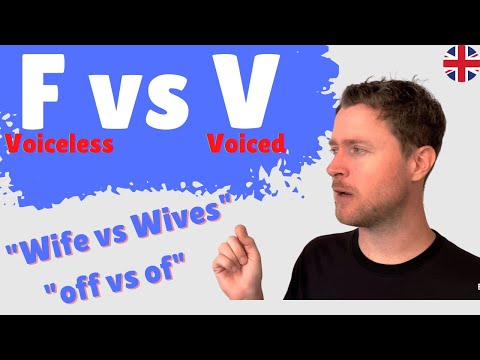 English Pronunciation - The F vs V sounds (/f/ vs /v/)