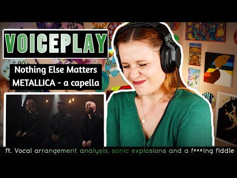 Vocal Coach Reacts to VOICEPLAY - 'Nothing Else Matters' METALLICA cover (arrangement analysis)