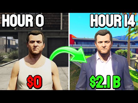 How Long Does it Take to Make $2.1 Billion Starting From $0 in GTA 5 Story Mode? (All 3 Characters)
