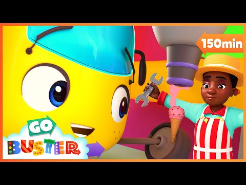 Stop! Giant Ice Cream Thieves! | Go Learn With Buster | Videos for Kids