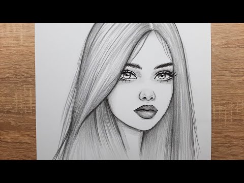 How to Draw a Very Beautiful Girl Face Picture Step by Step