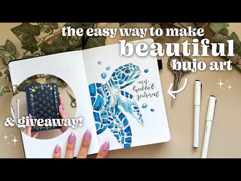 STOP saying “my bullet journal is UGLY! try this way to make ✨beautiful✨ art instead!!