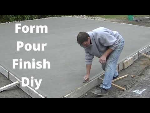 How To Form, Pour, And Finish A Concrete Slab (DIY for 2023)