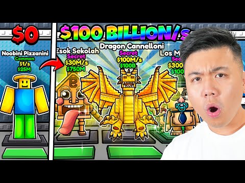 How Fast Can I Make $100 BILLION in Steal a Brainrot? (Roblox)