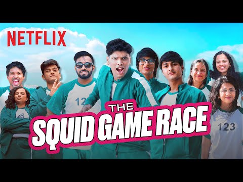 The EPIC Squid Game Race Ft. @Techno Gamerz  @Mythpat  @Sourav Joshi Vlogs  & More | Netflix