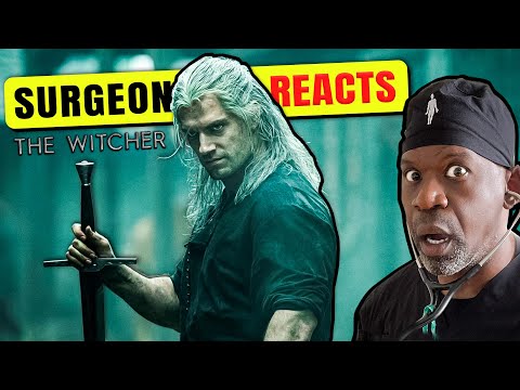 Surgeon Reacts to The Witcher Blaviken Market Fight Scene | Dr Chris Raynor