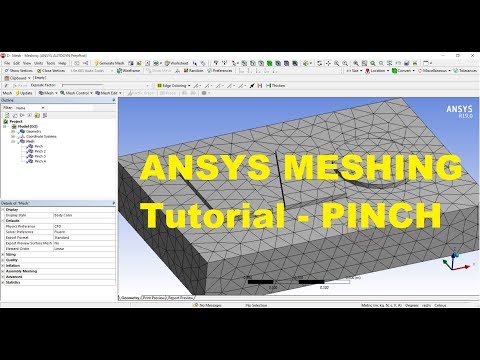 ✅ #ANSYS MESHING - Pinch - Basic Tutorial 14