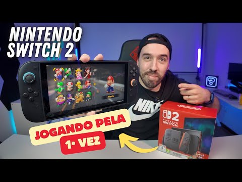 NINTENDO SWITCH 2 - UNBOXING E JOGANDO PELA PRIMEIRA VEZ