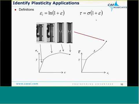 Tips & Tricks for Modeling Plasticity | ANSYS e-Learning | CAE Associates