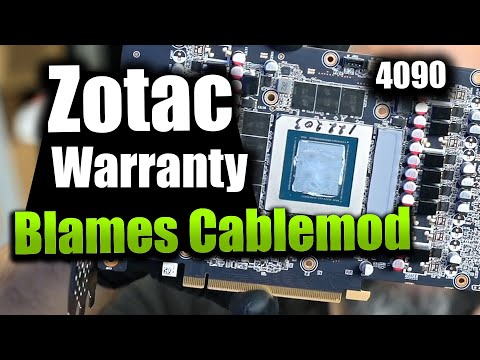 Zotac Refused Warranty and Blamed it on Cablemod. 4090 Burned Connector.