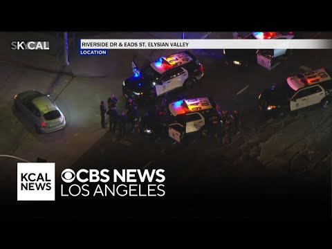 Pursuit suspect surrenders after PIT maneuver near Dodger Stadium