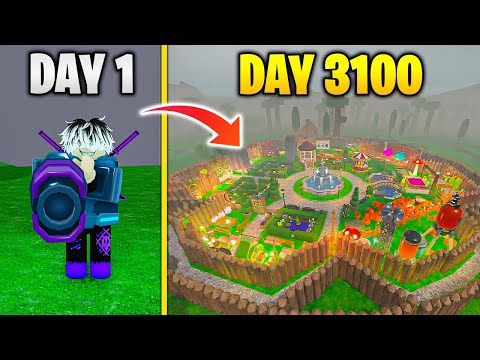 Surviving 3100 Days Solo In 99 Nights in the Forest | Roblox