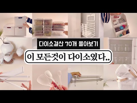 다이소 2024년 결산 70가지 몰아보기! 다이소에 출근하며 찾은 보물꿀템/ 절대 후회없는 다이소 꿀템 야무지게 활용하기 / 수납정리 / 단정한 정리정돈 팁 / 미니멀라이프