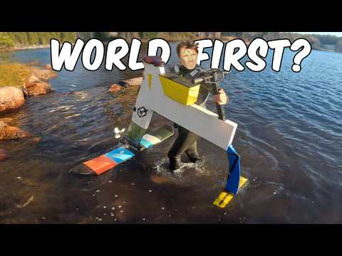 3D Printed Hydrofoil Bike First Testing