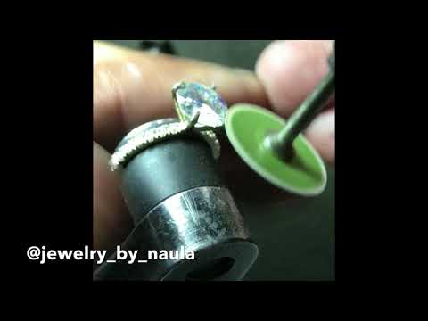 How to set Center stone with Claw | Cómo engastar un centro con garras “step by step jewelry”