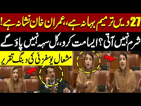 27th Amendment | Imran Khan | Mashal Yosafzai's Blasting Speech In Senate | Pakistan News