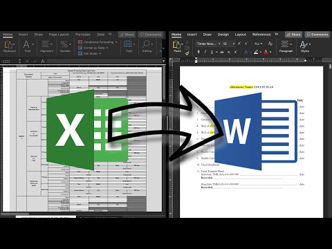 (2/2) Automating Word Documents from Excel - No VBA - Building Forms and Using Formulas