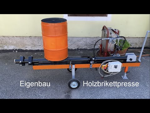 Brikettpresse selbstgemacht Selfmade