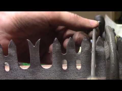 One-Man Crosscut Saw Sharpening