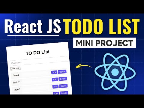 Build TODO List App with React JS from Scratch - React JS Mini Project [2025]