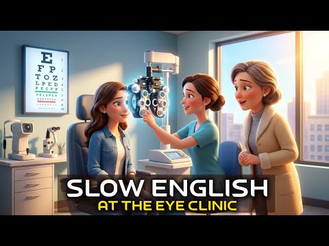 Slow English Story: At the Eye Clinic | Learn English Easily