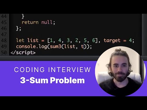 Software Engineer Mock Interview: 3 Sum Algorithm Problem