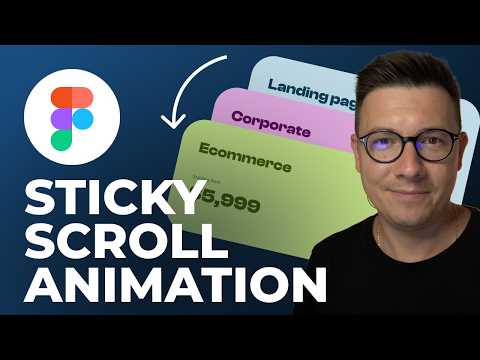 Sticky Scroll Animation in Figma | Tutorial for Beginners