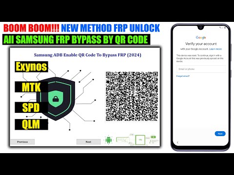 Samsung FRP Bypass 2024 New Tool By QR CODE Method New Solution Samsung FRP Remove Fixed Adb Failed
