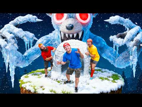 99 Nights In The WINTER FOREST!