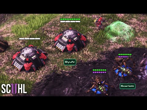 ByuN’s DOUBLE BUNKER RUSH - Starcraft 2: Scarlett vs. ByuN
