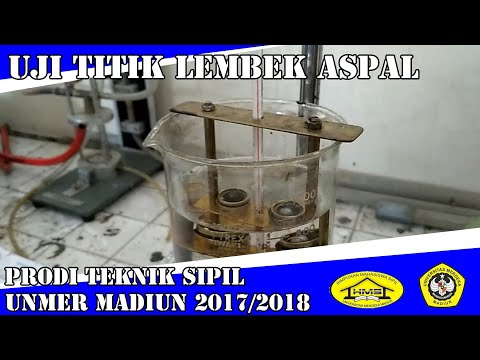 Uji Titik Lembek Aspal (Praktikum Jalan Raya) | Prodi Teknik Sipil Universitas Merdeka Madiun 2017
