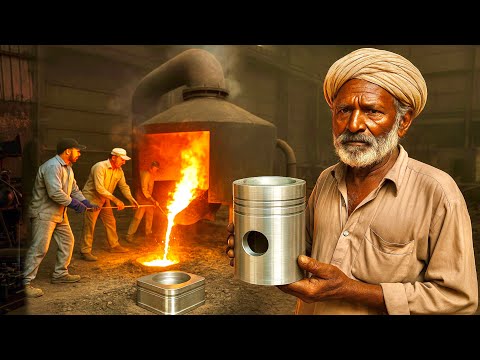 Incredible Process of Piston Manufacturing Process | Dozer Engine Piston Manufacturing.