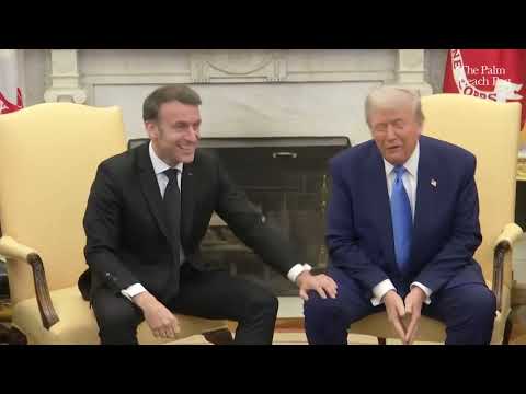 At White House, Macron and Trump talk Ukraine-Russia War; negotiations for possible peace, ceasefire