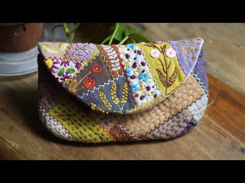 What can you do with your scrap fabric? Combine them with basic stitches to create unique items🪡🧵